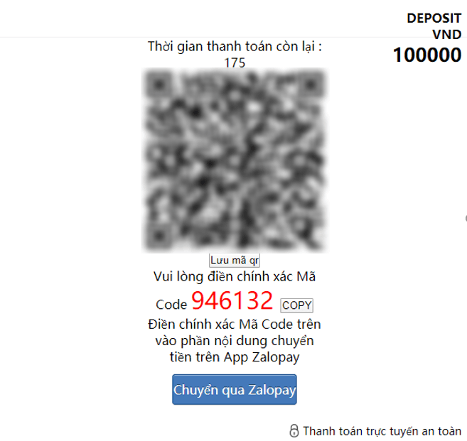 Hướng dẫn nạp tiền vào tài khoản Zalo Pay (Hình 3) Hướng dẫn nạp tiền vào tài khoản Zalo Pay (Hình 3)