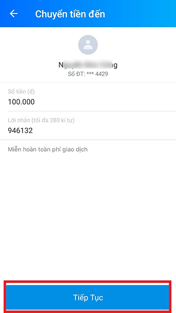 Hướng dẫn nạp tiền vào tài khoản Zalo Pay (Hình 6) Hướng dẫn nạp tiền vào tài khoản Zalo Pay (Hình 6)