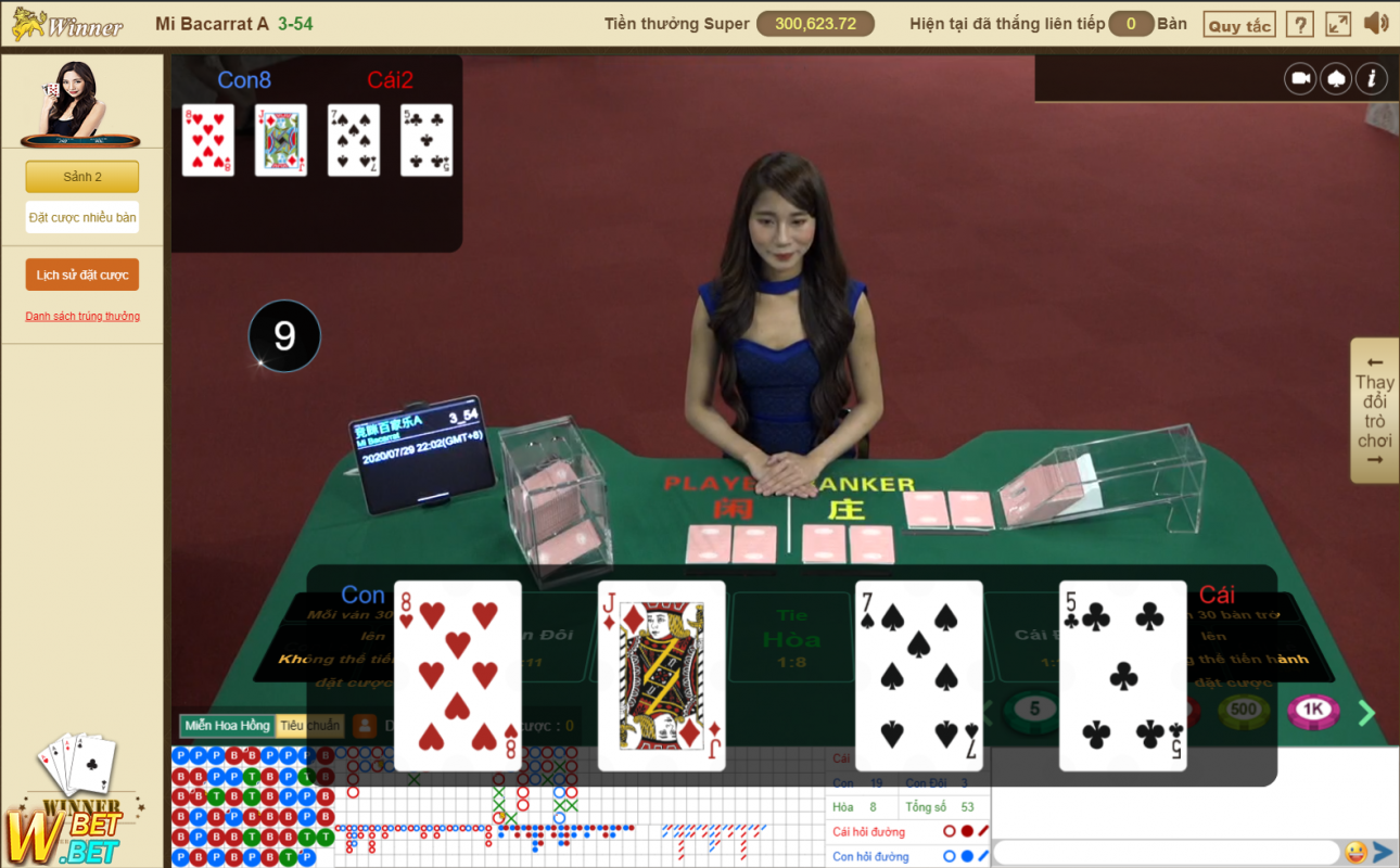 Baccarat online winbet