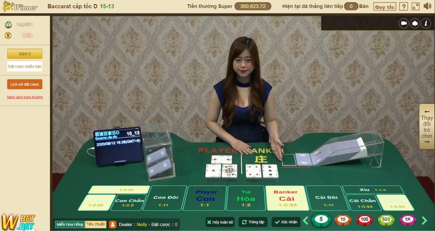 Sòng bạc Winbet và Giao diện trò chơi Baccarat