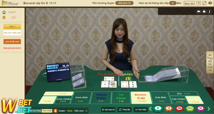 Sòng bạc Winbet và Giao diện trò chơi Baccarat