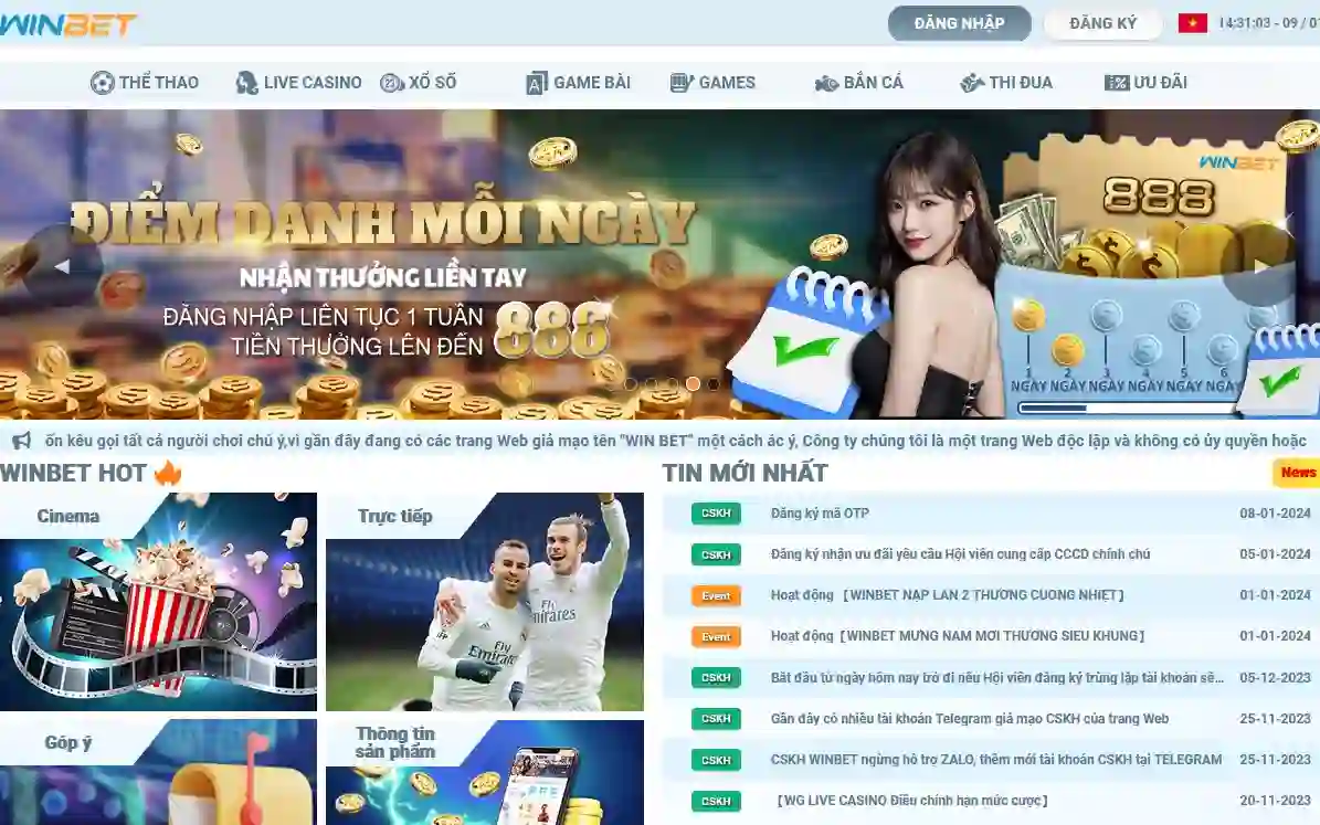 Người chiến thắng Winbet - Nhà cái sòng bạc trực tuyến mới ra mắt