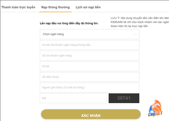 nạp tiền kimsa