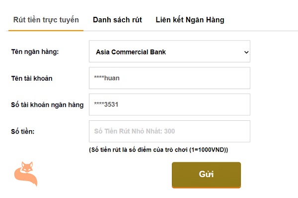 rút tiền câu lạc bộ 3king