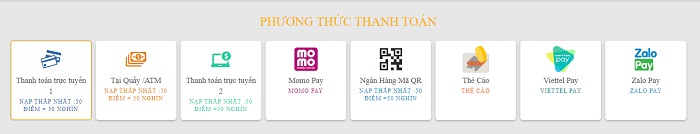 Phương thức thanh toán đa dạng 789bet