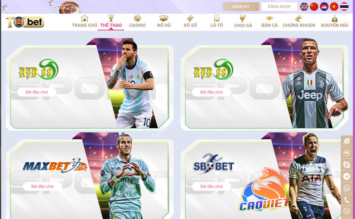 trang cá cược tobet88