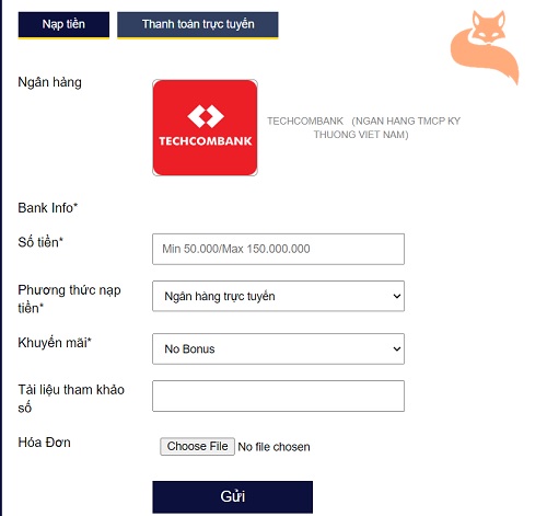 Nạp tiền 80club