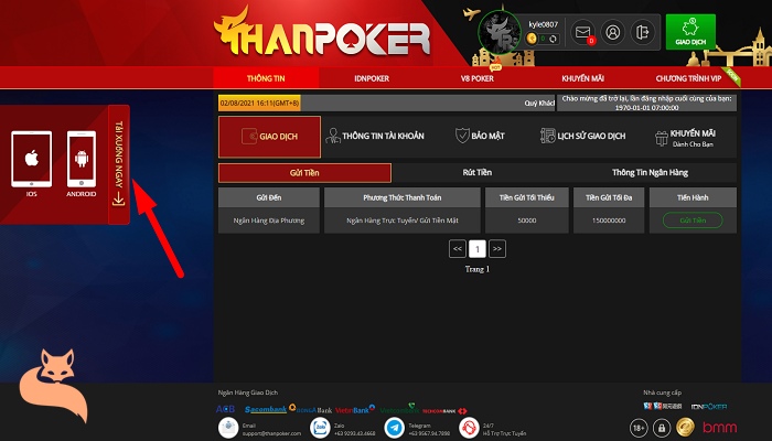 tải xuống ứng dụng thanpoker
