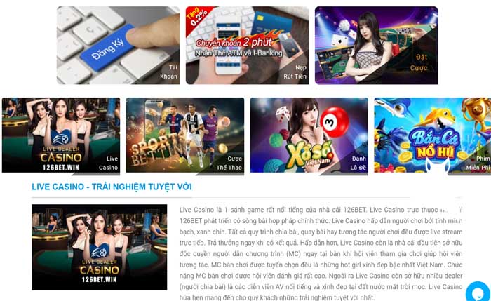liên kết đến 126bet