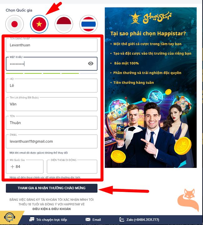 Nhà cái Happistar