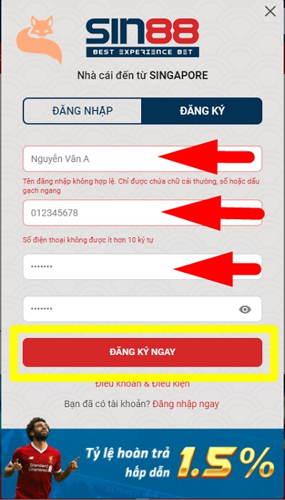 sòng bạc sin88
