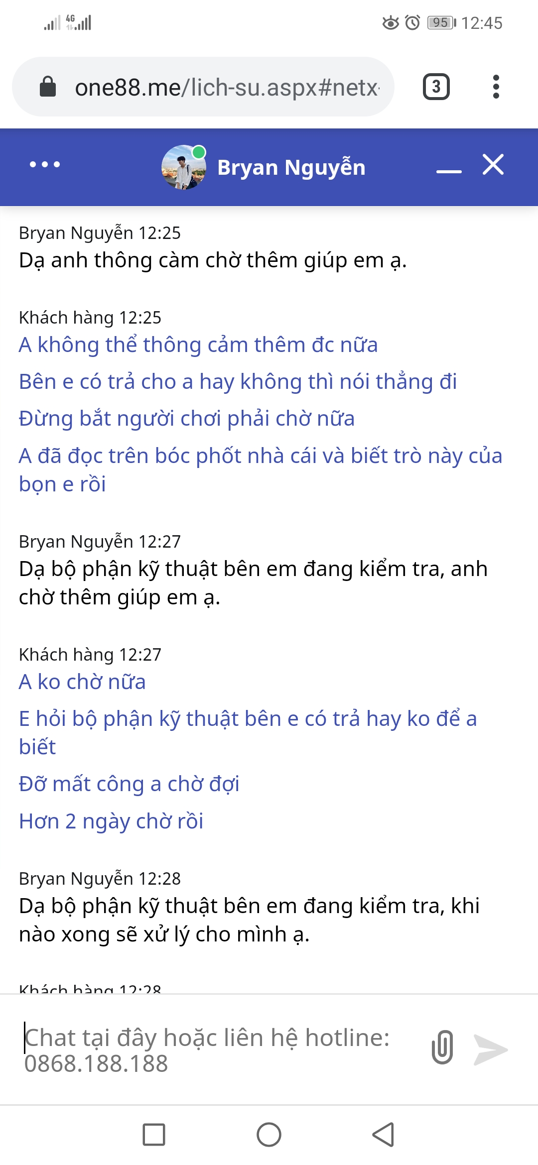 Nhà cái One88 - Hỗ trợ trò chuyện với One88