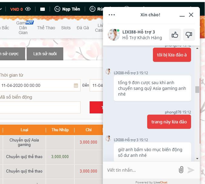 [Mới nhất] Cập nhật người chơi ăn gian con dấu Lixi88 54