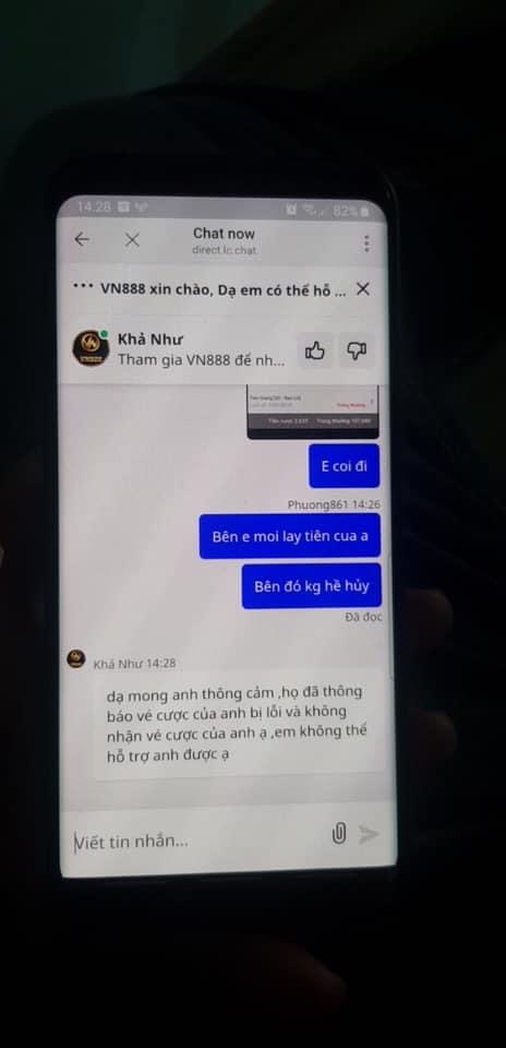Lừa đảo VN88 công khai khóa tài khoản khách hàng61