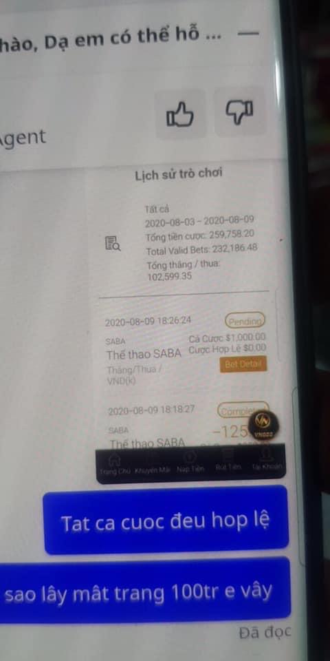 VN88 lừa đảo công khai khóa tài khoản khách hàng53