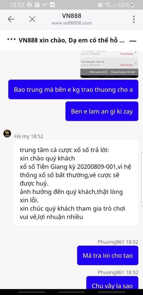 VN88 lừa đảo trắng trợn khóa tài khoản khách hàng47
