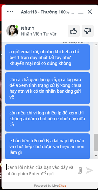 Cập nhật scandal mới nhất liên quan đến nhà cái Asia118 lừa đảo39 Asia188 lừa đảo