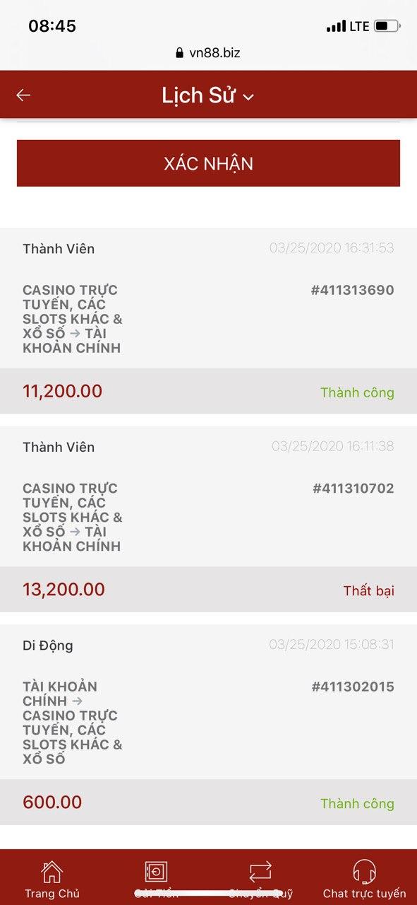 Lịch sử chơi VN88 lừa đảo 
