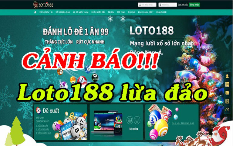 Lừa đảo Loto188, khó rút về 42