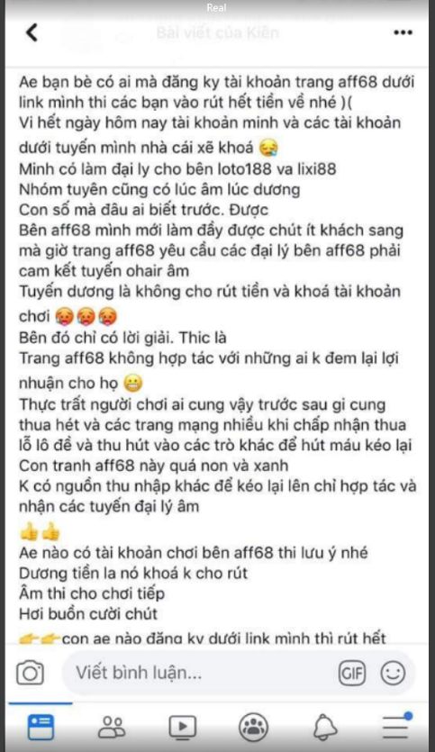 Làm sáng tỏ lừa đảo AFF68 khóa hàng trăm triệu rupiah43