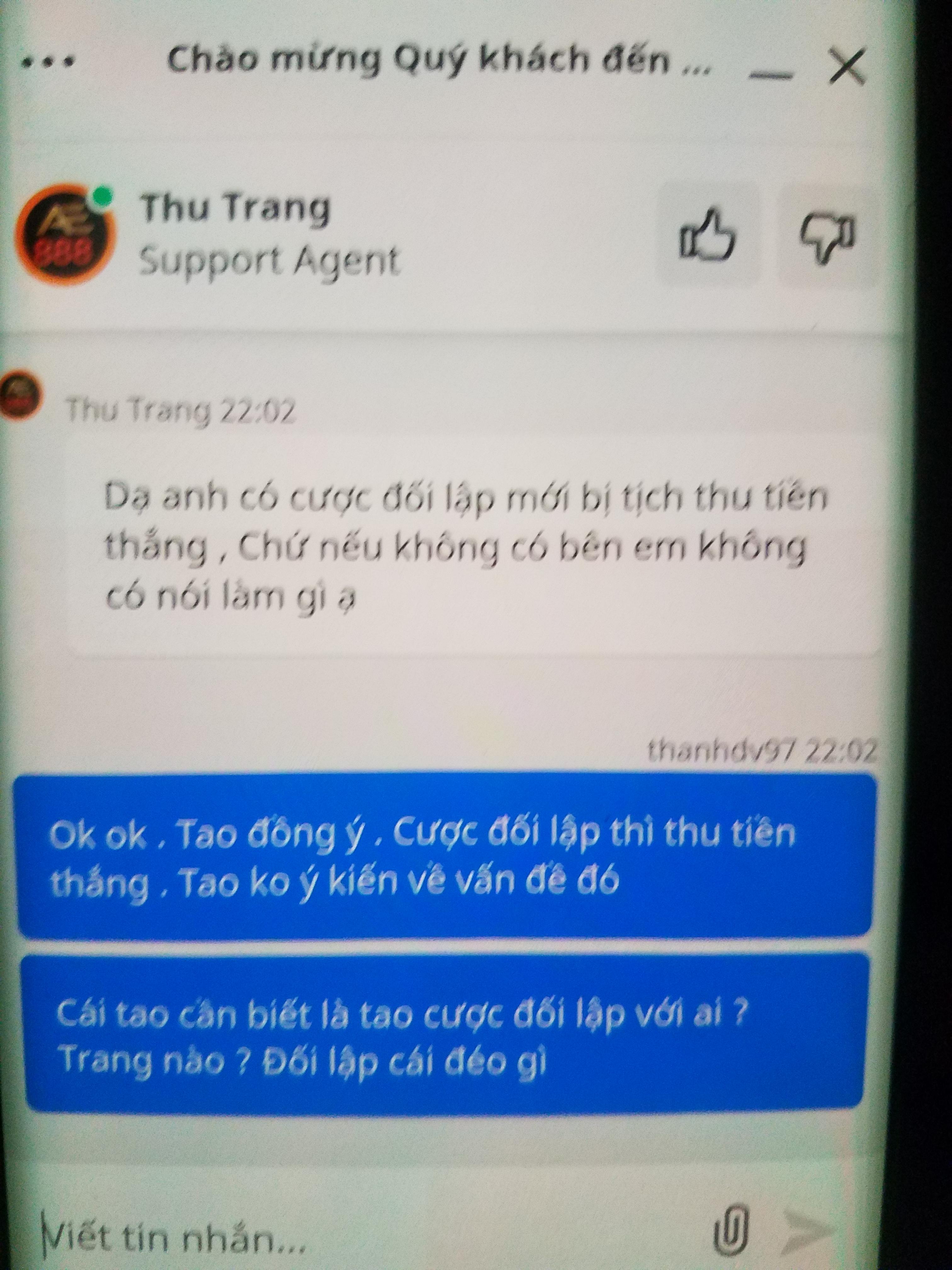 Sự thật AE888 lừa đảo? Nhà cái AE888 có uy tín không?mười Chat với AE888 để lừa hình 2