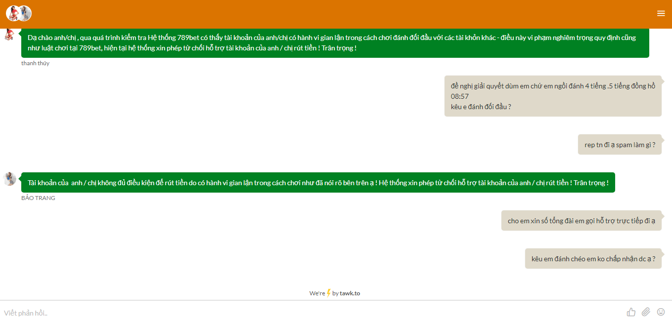 Seal 789Bet Scam ăn cắp 50 tiền cược của khách hàng
