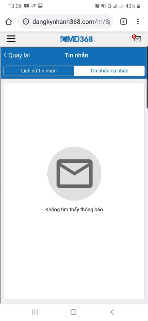 nhà cái CMD368 không có thông báo