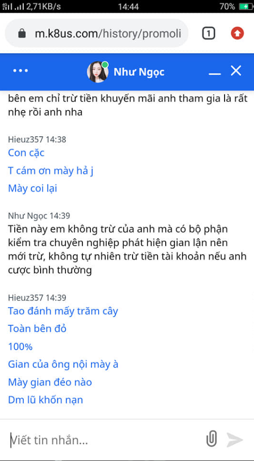 Chẳng hiểu ăn lận chỗ nào mà k8us lừa đảo nhắc gian ?