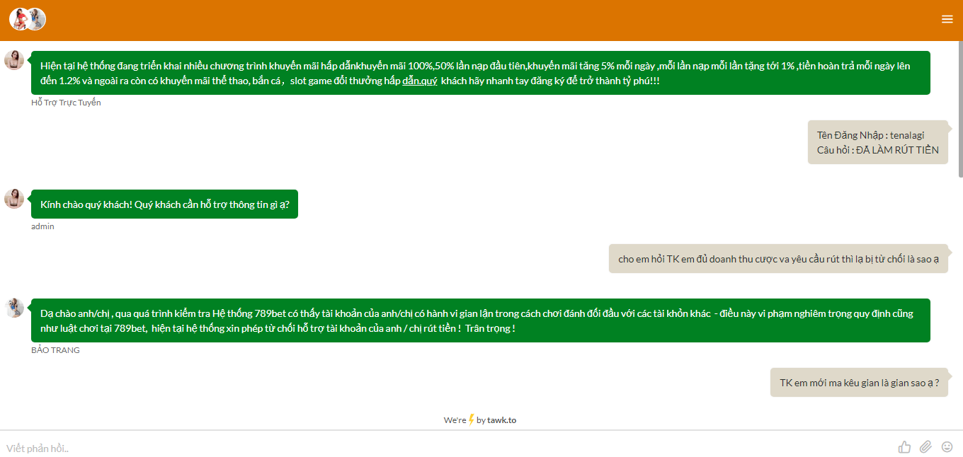Seal 789Bet Scam ăn cắp tiền cược của khách hàng46