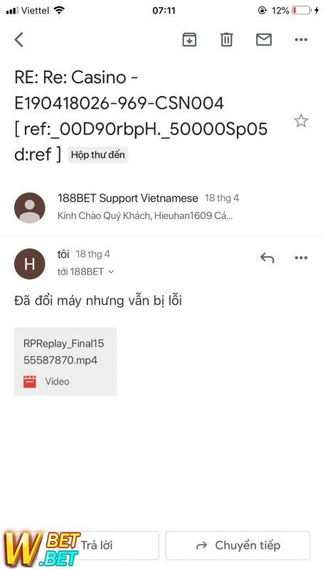 Phốt 188BET Lừa đảo
