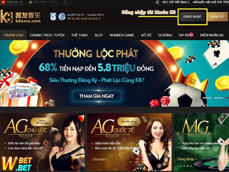 cách chơi K8 baccarat