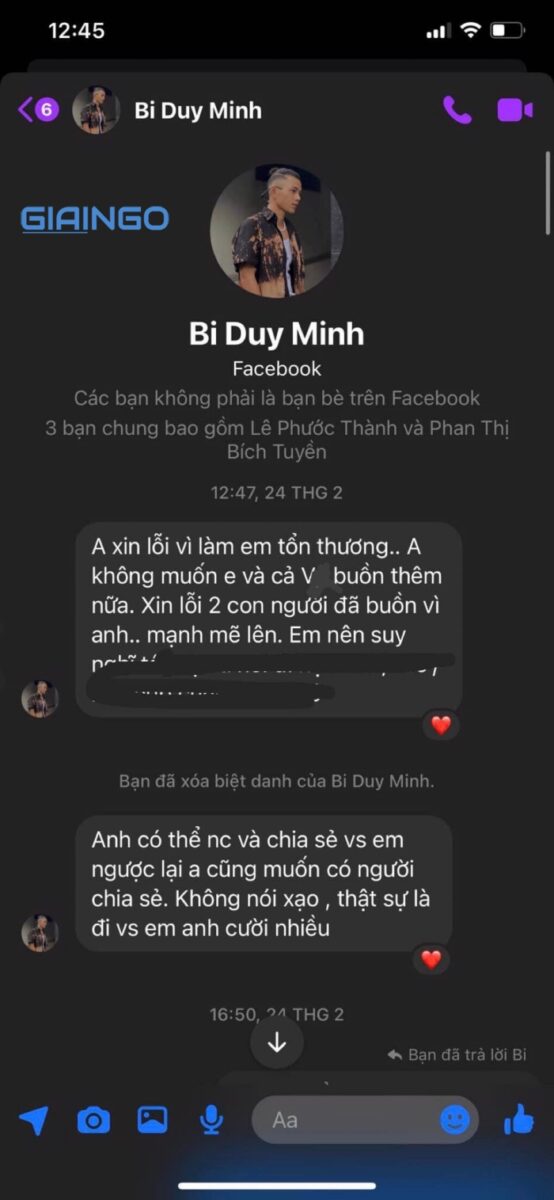 xin lỗi người yêu của tôi