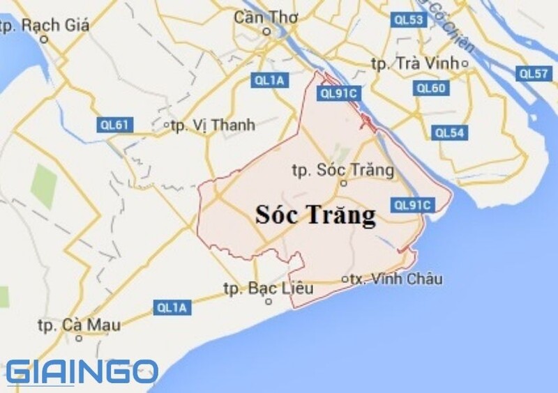 Vị trí tỉnh Sóc Trăng