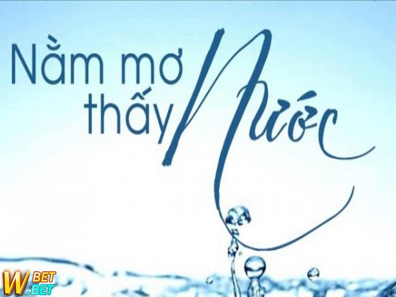 Giải mộng thấy nước