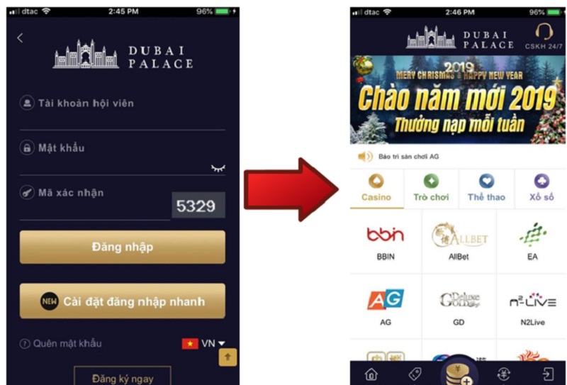 phiên bản di động sòng bạc dubai