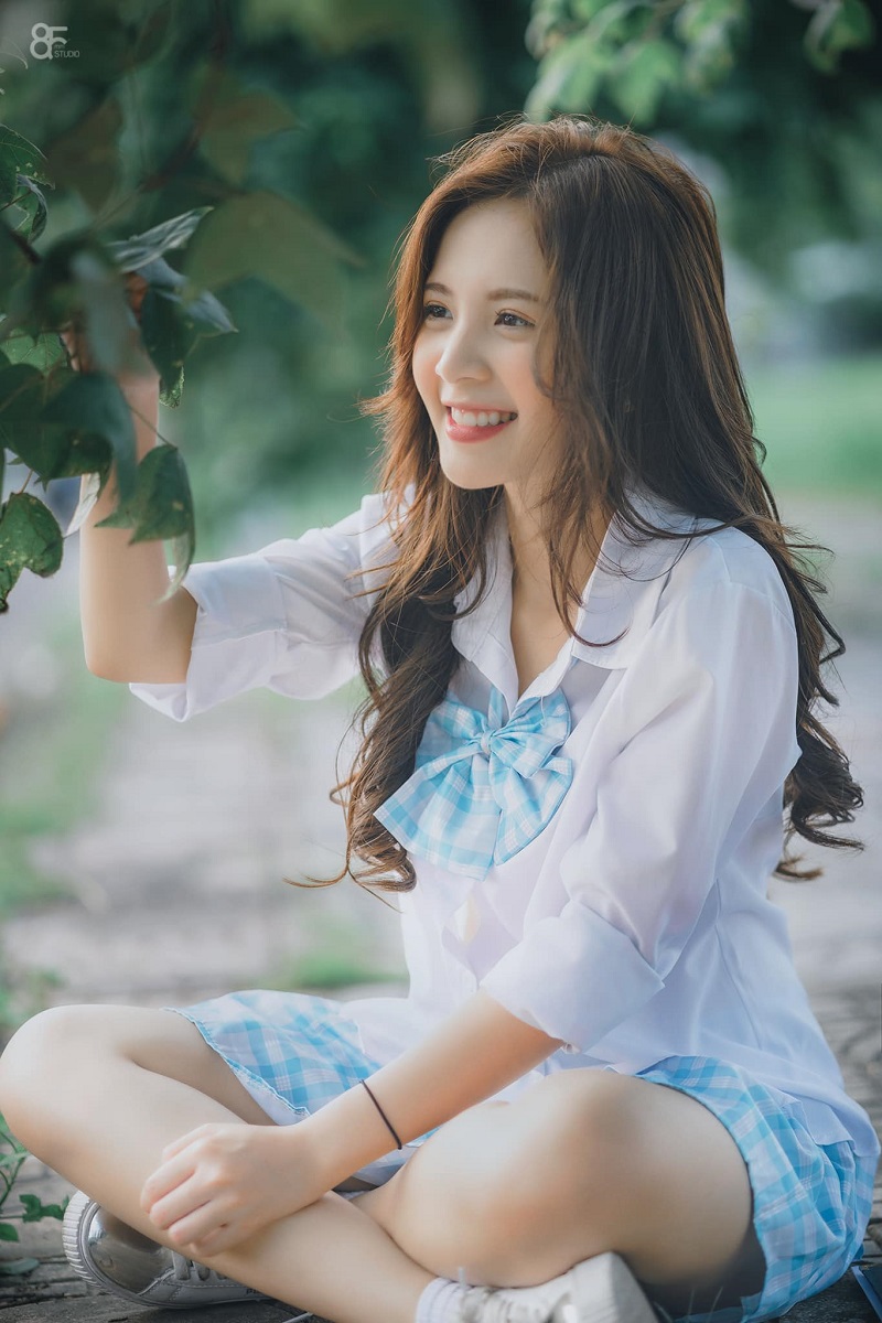 Hot girl Ngọc Huyền đăng ảnh cực dễ thương