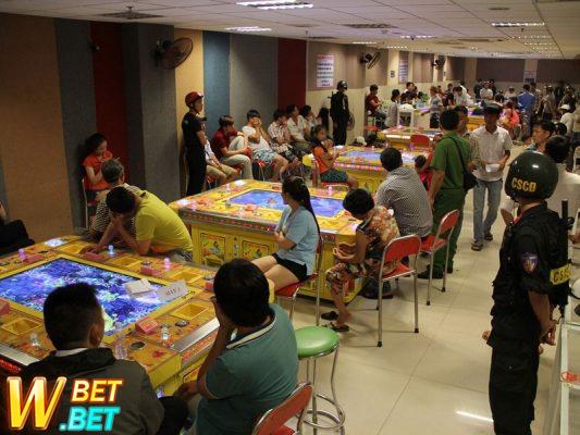 Phá sới bạc trong tiệm game bắn cá