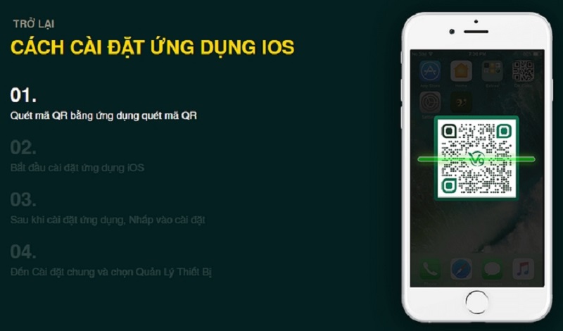v9bet di động hệ điều hành IOS
