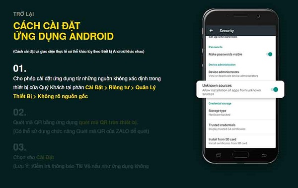 Hướng dẫn cài đặt ứng dụng di động v9bet
