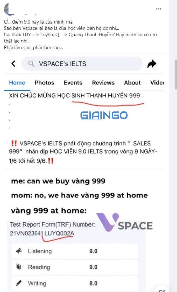 HTH là ai? Danh tính học sinh đạt điểm 9,0 Ielts bị tố Bài chia sẻ là bài chia sẻ một thầy giáo kiên trì dạy nữ sinh 2k2 đạt bảng điểm ielts 9.0.