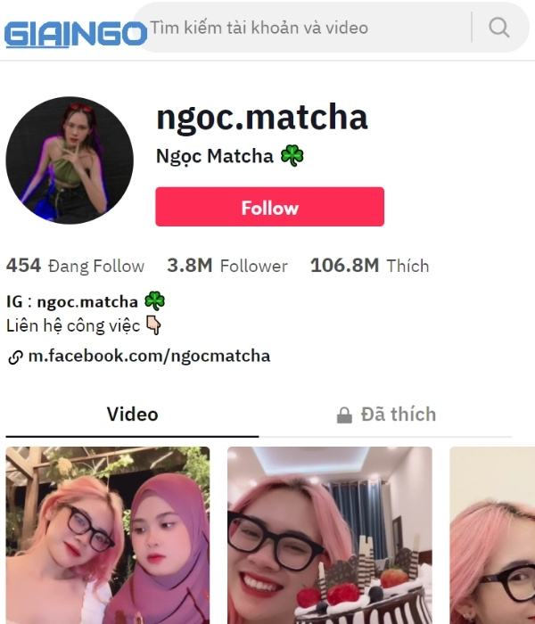 matcha ngọc bích tiktok