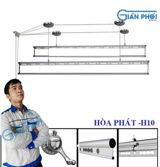 Giàn phơi Hòa Phát h10