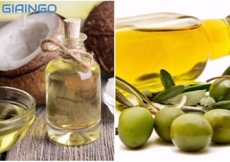 Dùng dầu dừa hoặc dầu ô liu