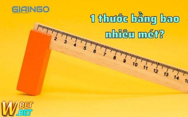 1 thước bằng bao nhiêu mét