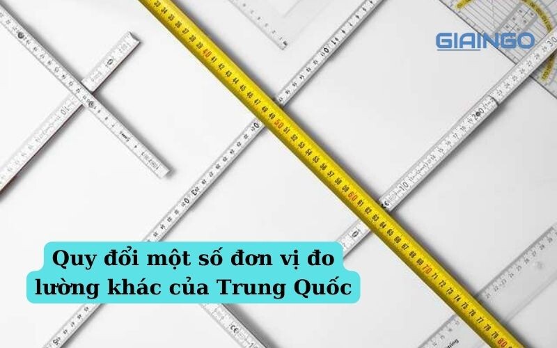 Chuyển đổi một số đơn vị tiếng Trung khác