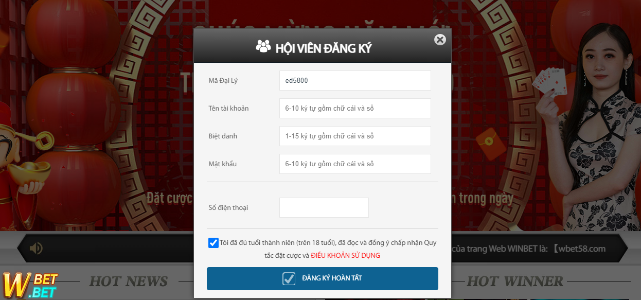 Chính sách bảo mật tài khoản winbet