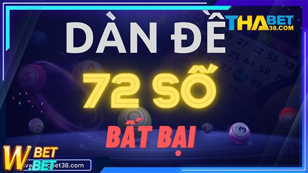 dàn đề 72 số
