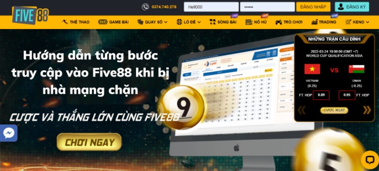 Đại lý Five88 bị chặn - Giải pháp là gì?
